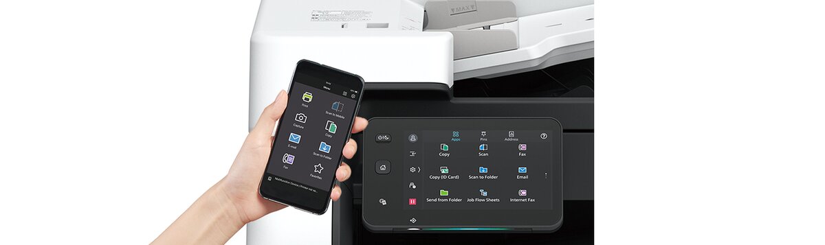 Smartphone becomes a portable operation panel